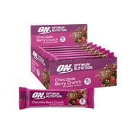 Optimum Nutrition Lot de 12 barres protéinées saveur chocolat et baies croquantes - 660 grammes