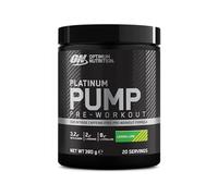 Optimum Nutrition ON Platinum PUMP, complément alimentaire pré-workout intense et sans caféine avec Fruitflow, Beta-Alanine, L-Arginine, L-Citrulline, saveur Citron - Citron vert, 20 portions, 380 g