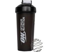 Optimum Nutrition Shaker ON 600 ml – boule inox, sans BPA ni DEHP, lave-vaisselle, noir