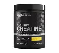 Optimum Nutrition – Créatine en poudre – Platinum Creatine Plus – Goût ananas – 350 g (50 doses)