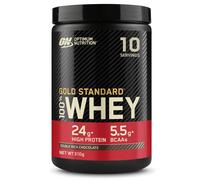 Optimum Nutrition Poudre de protéines de lactosérum Gold Standard 100 %, chocolat doublement riche 310 g (10 portions)
