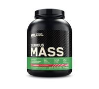 Optimum Nutrition Gainer en poudre Serious Mass – Goût Fraise, 2,73 kg, 8 doses