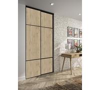 OPTIMUM Pack 2 Vantaux Porte de Placard - Chêne Sauvage ou Authentique - Plusieurs Dimensions - Porte Intérieure Design Contemporain (chêne Authentique, 180x250 cm)