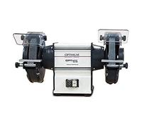 Optimum Ponceuse double Optigrind GU 20 (2 disques abrasifs fins et grossiers, protection anti-étincelles, moteur sans entretien) 3101520