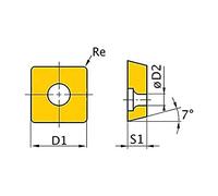 Optimum SCMG150608 Lot de 5 plaques de coupe