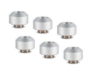 Optimus Hardtube Fitting, 12 mm, 6er Pack mit Werkzeug - Silber