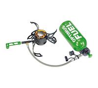 Optimus Nova Réchaud Multifonction - Réchaud d'extérieur pour Essence, Diesel & pétrole, 460 g léger, Pompe et Accessoires Inclus - pour expédition & Trekking