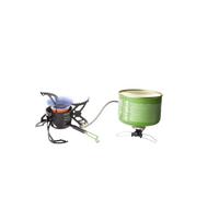 Réchaud multicombustible Optimus Polaris Optifuel - Réchaud d'extérieur 4200 W pour Essence, Diesel, kérosène et gaz, Pompe, Pare-Vent et Sac de Rangement Inclus pour Le Trekking et Les expéditions