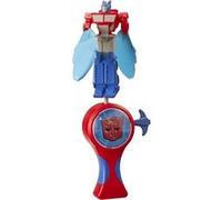 FLYING HEROES - Transformers Optimus Prime - Figurine Volante Avec Lanceur - Inspirée Cinéma - Design Authentique Et Ludique - Dès 6 Ans - Activité Dynamique Amusante