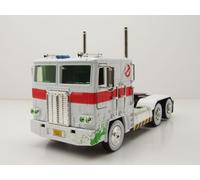 Optimus Prime Transformers Ghostbusters Ecto-1 Blanc Modèle 1:24 Jada Toys