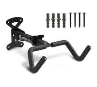 Optio Cycle Support Velo Mural Horizontal Pliable - Porte Velo Mural pour E-Bike, VTT, Gravel et Route Jusqu’à 25 kg | Support Vélo Garage, Cave, Appartement avec Protection Cadre
