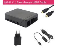 Option 2 Argon NEO framboise Pi 4 boîtier en aluminium coque en métal coulissant couverture magnétique refroidissement passif silicium dissipateur thermique pour RPi modèle 4B