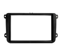 OPTION Façade d'autoradio 2 DIN pour VW Golf 5, Golf 6, Passat, Caddy, Touran, Tiguan, Polo, EOS, Jetta, Sharan, T5, T6, Scirocco, Amarok, Beetle, Skoda Octavia, Rapid, Fabia, Yeti, Seat Leon,
