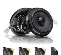 Option Haut-parleur arrière compatible avec Ford Fiesta VII (type JA8, 7ème génération, année de construction 2008-2012), Plug & Play, haut-parleur arrière, 50 WRMS, 3 ohms, isolation incluse