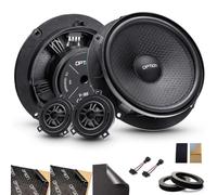 Option Kit de haut-parleurs arrière compatibles avec Skoda Karoq (année de construction à partir de 2017) - Plug & Play - Haut-parleur arrière de 16,5 cm avec isolation - 70 WRMS, 3 Ohm, 91 dB - Pas