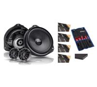 Option Kit de haut-parleurs compatibles avec Fiat Ducato série 9 - Haut-parleurs avant Plug & Play avec isolation et accessoires
