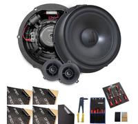 Option Kit de haut-parleurs compatibles avec VW Touran 2 (type 5T, à partir de l'année de construction 2015, 2ème génération) - Plug & Play - Haut-parleur avant de 18 cm avec isolation et outils - 125
