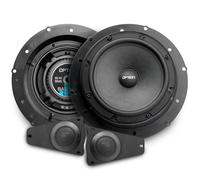 Option Kit de haut-parleurs de 16 cm compatible avec VW T5 - Système avant à 2 voies spécifique au véhicule avec tweeter de 20 mm, 55 WRMS, 3 ohms, haute efficacité 88 dB