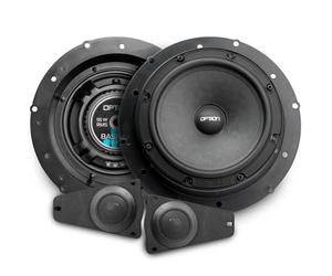 Option Kit haut-parleurs 16 cm compatibles VW T5/T6 Transporter, camping-car - Système avant 2 voies, 55 WRMS, 3 ohms, tweeter 20 mm