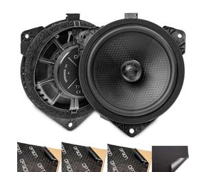 Option Lot de haut-parleurs arrière compatibles avec Suzuki Swace (à partir de 2020, système audio standard) - 100 % Plug & Play - Haut-parleur coaxial 2 voies 17 cm avec isolation