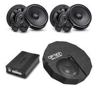 Option Niveau sonore DSP V3 compatible avec Skoda Karoq (année de construction à partir de 2017, système audio standard) | Système audio Plug & Play avec amplificateur DSP, caisson de basses de roue