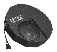 Option Subwoofer de mise à niveau compatible avec VW Golf 8 (type CD, année de construction à partir de 2019, uniquement avec système audio H/K départ usine) - Plug & Play - Subwoofer Drive10-Flat