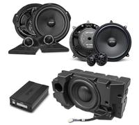 Option Système audio V3 compatible avec Mercedes Classe V/Vito W447 (1ère Facelift, 2019-2024), 100 % Plug & Play, avec amplificateur DSP, caisson de basses, haut-parleurs avant et arrière