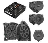 Option Système de son DSP compatible avec Mercedes GLC (type X253, Facelift, année de construction 2019-2023) avec système audio standard (sans ASD) - Plug & Play avec amplificateur DSP, caisson de