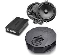 Option Système de son DSP V2 compatible avec Ford Kuga 3 (pré-facelift, année de construction 2020-2024, avec radio Sync3, pas de modèles hybrides) - 100 % Plug & Play avec amplificateur DSP, caisson