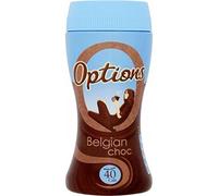 Options Belgian Chocolate Instant Hot Chocolate Drink (220g) - Pack of 2 by Options