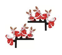 Options de décoration flexibles: cette décoration de cadre de porte de Noël est conçue pour être polyvalente et peut être utilisée ou combinée séparément. Cela permet des espaces tels que des chambres