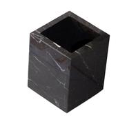 Options de rangement élégantes en pierre naturelle pour salle de bain, pour lavabo, meubles de salle de bain (café, 8 x 8 x 10 cm)