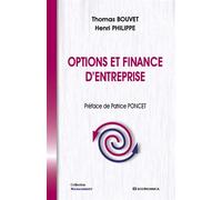 Options et finance d'entreprise - Philippe Bouvet - Economica - broché - Etude