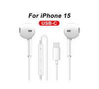 (Options Type C) pour Apple iPhone casque 15 Pro Max 14 13 12 11 USB-C Lightning 3.5mm écouteurs filaires