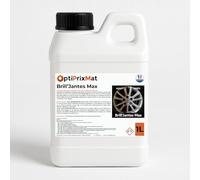 OptiPrixMat Brill’Jantes Max - Nettoyant Jantes Professionnel concentré à Base d’Acide oxalique - Rendement Jusqu’à 50 Jantes par bidon de 1 L - Dégraissant désoxydant Puissant