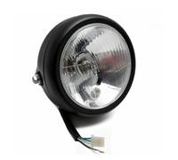 Optique De Moto Ronde Pour Cafe Racer Rétro En Métal Lentille 5,75 Pouces Phare Avant Halogène 35W Phare LED Moto Rond(B style)