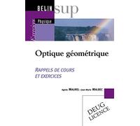 Optique Geometrique. Rappels De Cours Et Exercices