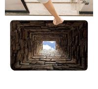 Optische Illusion Teppich - 80 x 50 cm Lustige Rutschfeste Dekoration | 3D Optische Illusion | Bodenmatte für Geburtstag Halloween Feiertag Neujahr Party Abend Zuhause Eingang Wohnzimmer Schlafzimmer