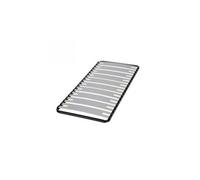 OPTISIZE Cadre a lattes larges 90x190cm 1 place - Soutien renforcé - Gris et noir.