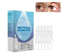 OptiviPro Sharpoptix Lot de 10 gouttes pour les yeux multi-usages - Gouttes oculaires OptiviPro Presbytie pour homme et femme - Soulage la fatigue oculaire - Claire la vue (1)