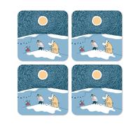 Opto Design Dessous de verre Snow Moonlight Moomin hiver 2021 9x9 cm