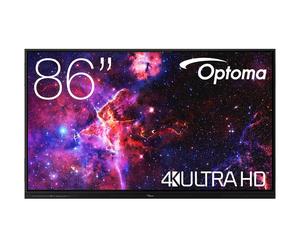 OPTOMA 3863RK ENI 86p - 4K UHD 3840x2160 multitouch 40pts android/50pts Win - 450cd/m2 8Go/64Go 6ms haut-parleurs