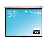 Optoma DS-3084PWC écran de projection manuel Écran de projection manuel de 84" avec format 4:3, surface mate et boîtier en aluminium à montage