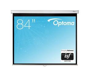 Optoma DS-3084PWC écran de projection manuel Écran de projection manuel de 84" avec format 4:3, surface mate et boîtier en aluminium à montage