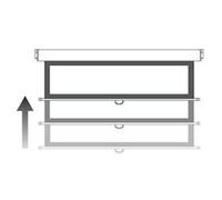 Optoma DS-9106MGA - Écran de projection - 106 po (268 cm) - 16:9 - Matte White