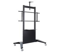 Optoma ST05 Carrello Trolley Nero con Ruote e Vano Portaoggetti per Monitor