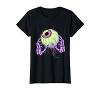 Optométristes en Forme de Main de Squelette Gothique Pastel T-Shirt Graphique avec Valeur, Femme, Noir, L