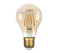 Optonica Ampoule LED E27 A60 8W Verre doré équivalent à 54W - Blanc Chaud 2500K