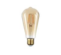 Optonica Ampoule LED E27 ST64 6W équivalent à 36W - Blanc Chaud 2500K