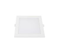 Optonica Mini panneau LED carré 12W - 840lm - 4500K - Ultra mince - Aluminium blanc